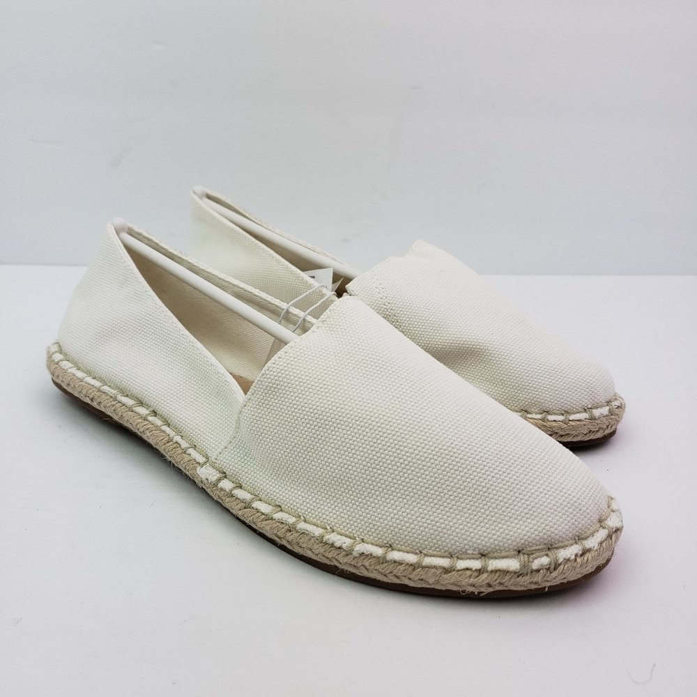 White Espadrille Flats